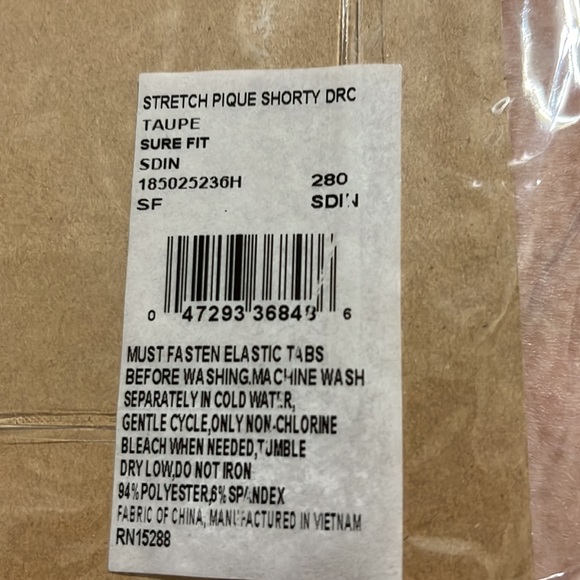 Sure Fit 1 peice slip cover for dining chairs Taupe color stretch fabric - Picture 3 of 3